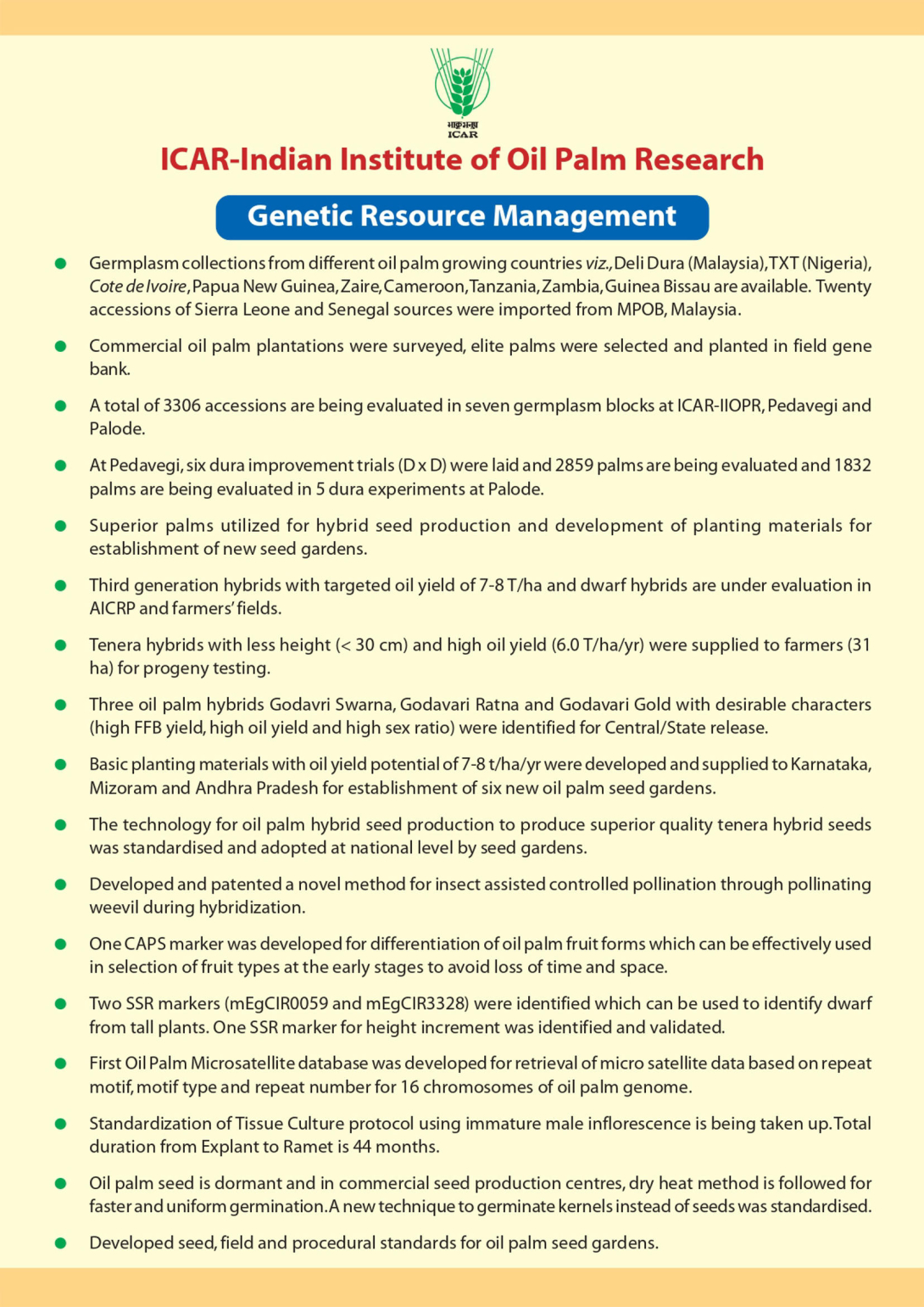 Genetic Resource Management